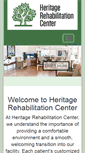 Mobile Screenshot of heritagerehabcenter.com